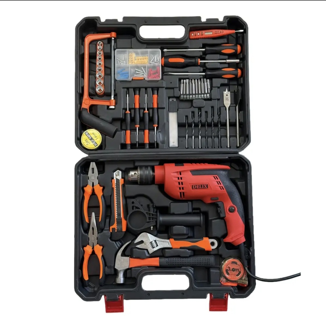 دریل چکشی کینگ استارمدلKSID6813-S01مجموعه ۱۰۰ عددی