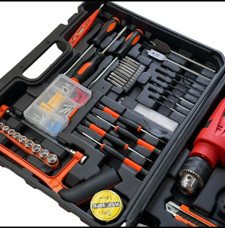 دریل چکشی کینگ استارمدلKSID6813-S01مجموعه ۱۰۰ عددی