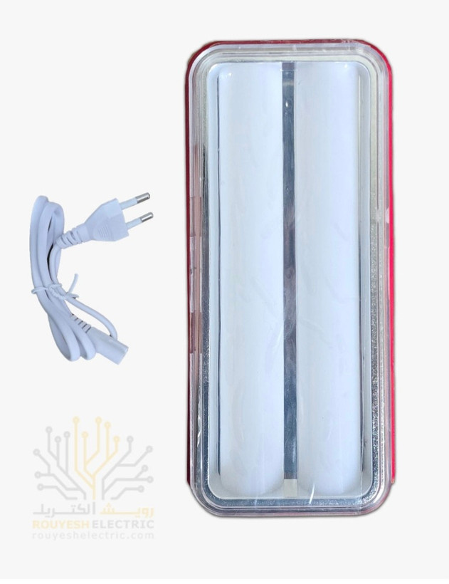 چراغ اضطراری طرح استوانه برند karbist مدل Gl2362 ال ای دی سیم دار دوحالته